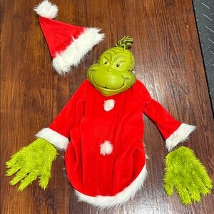 Red Grinch Costume with Hat